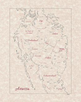 Arressa Map, John Wallace Roland Emmett